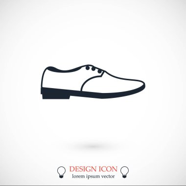 Ayakkabı düz simgesi