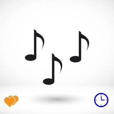 Müzik notlar işareti simgesi