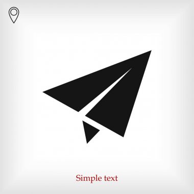 kağıt düzlem simgesi