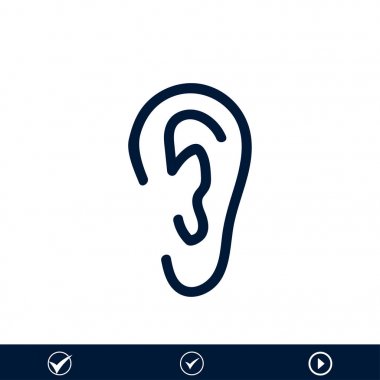 İnsan kulağının simgesi