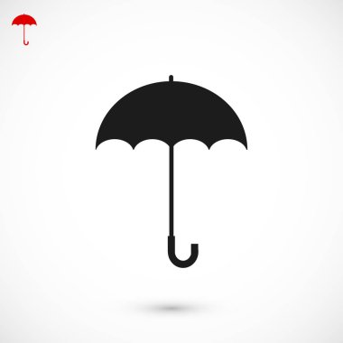 Şemsiye Düz Simgesi