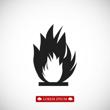 yakıcı şenlik ateşi simgesi