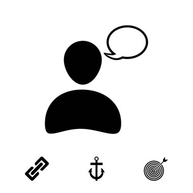 Sohbet basit simgesi