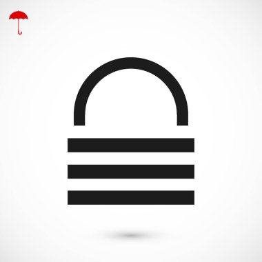 kilit işareti simgesi