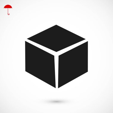  küp basit simgesini