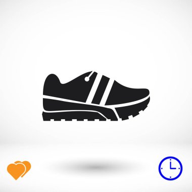 Ayakkabı düz simgesi