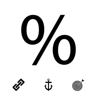 yüzde işareti simgesi