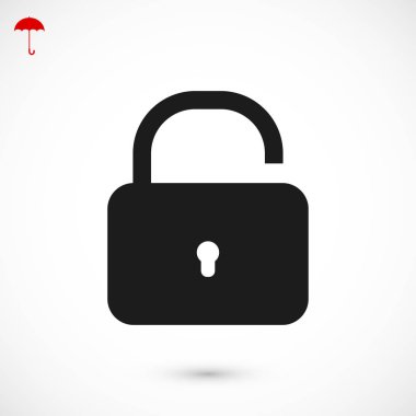 kilit işareti simgesi