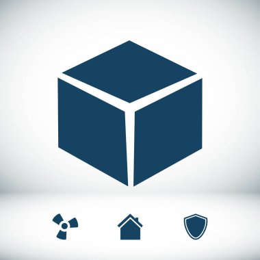  küp basit simgesini