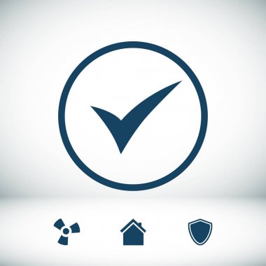 En iyi düz simgesi Tamam