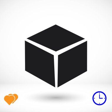  küp basit simgesini