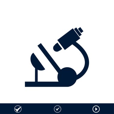 mikroskop siyah simgesi