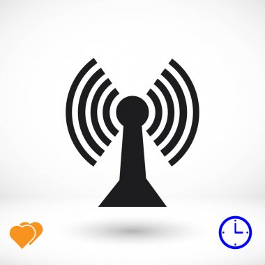 Comunication düz simgesi