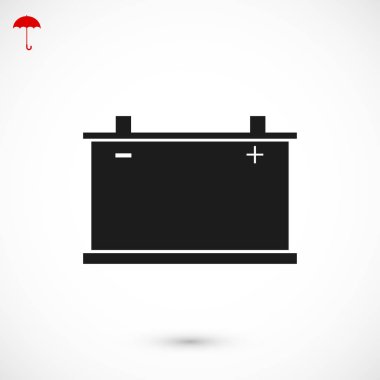 Araba pil simgesi. Vektör 