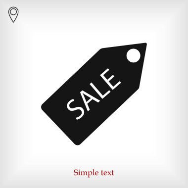 Satılık etiketi simgesi