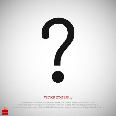 Soru işareti simgesi