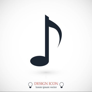 müzik notu vektör simgesi