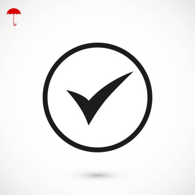 En iyi düz simgesi Tamam