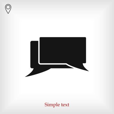 konuşma balonları simgesi