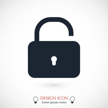 kilit işareti simgesi