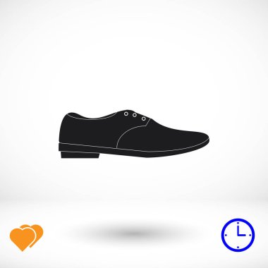 Ayakkabı düz simgesi