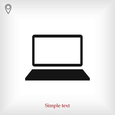 Bilgisayar Düz Simgesi  