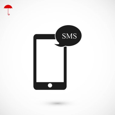 Cep telefonu sms simgesi