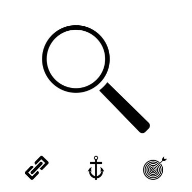 Büyütme cam simgesi 