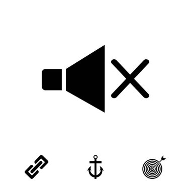 hoparlör en iyi düz simgesi