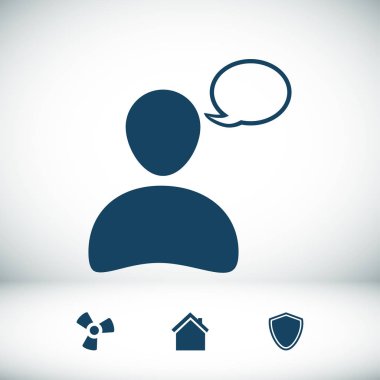 Sohbet basit simgesi