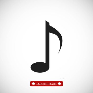 müzik notu vektör simgesi