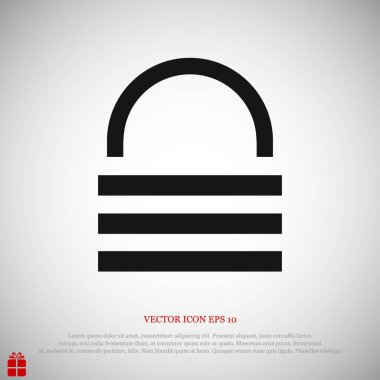 kilit işareti simgesi