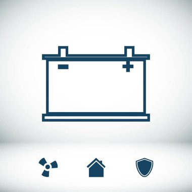 Araba pil simgesi. Vektör Eps 10