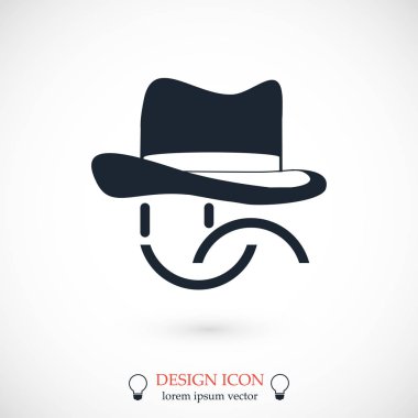 gülümseme düz simgesi 