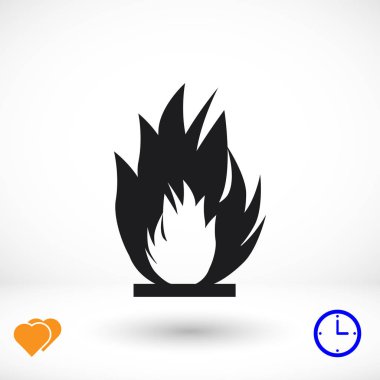 yakıcı şenlik ateşi simgesi