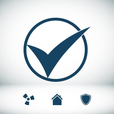 En iyi düz simgesi Tamam