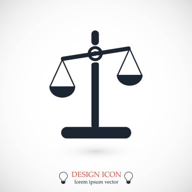 düz ölçek simgesi