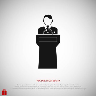  Hoparlör standlar podyum arkasında