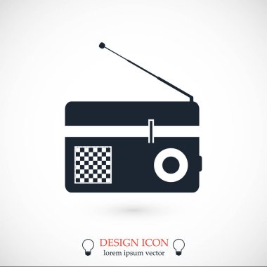 Tasarım radyo simgesinin