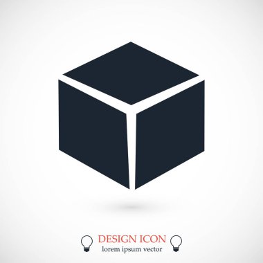  küp basit simgesini