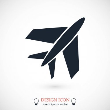 Uçak Düz Simgesi