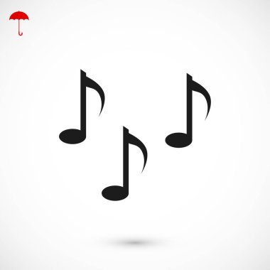 Müzik notlar işareti simgesi