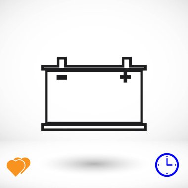 Araba pil simgesi. Vektör Eps 10