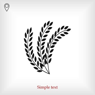 buğday en iyi düz simgesi