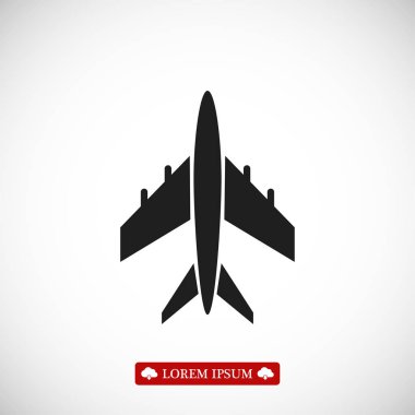 Uçak Düz Simgesi