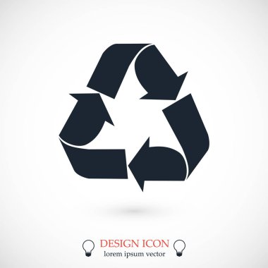 geri dönüşüm işareti simgesi