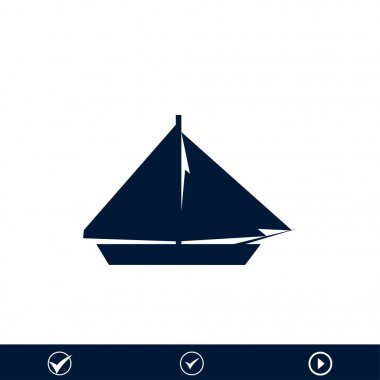 Yelken tekne simgesi 