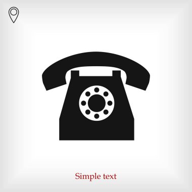 telefon işareti simgesi