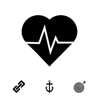 kalp atışı tıbbi simgesi 