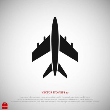 Uçak Düz Simgesi